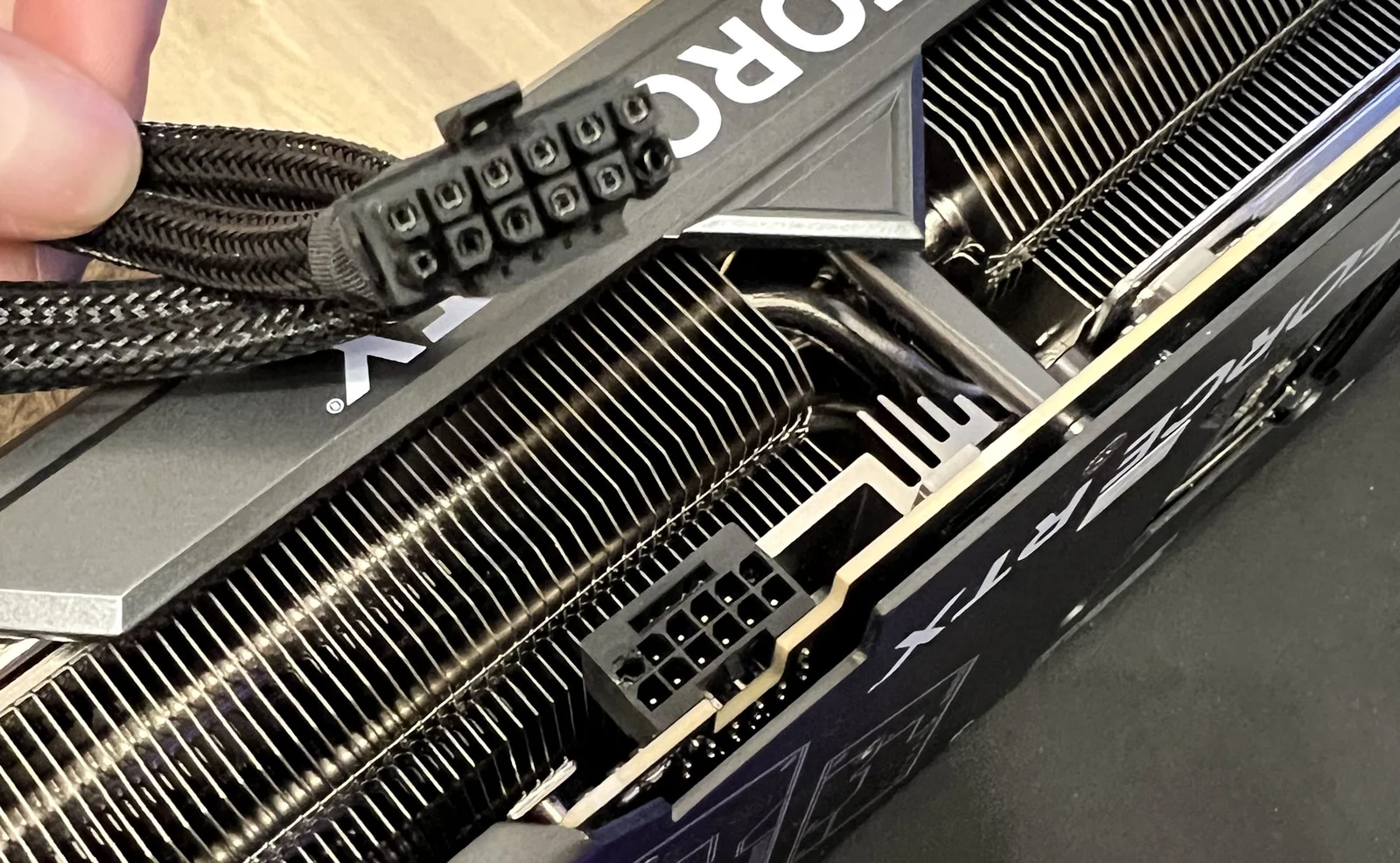 Melted 16-pin connector